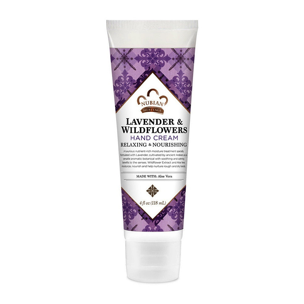 Nubian Heritage Lavender and Wildflower Hand Cream, 4 Oz